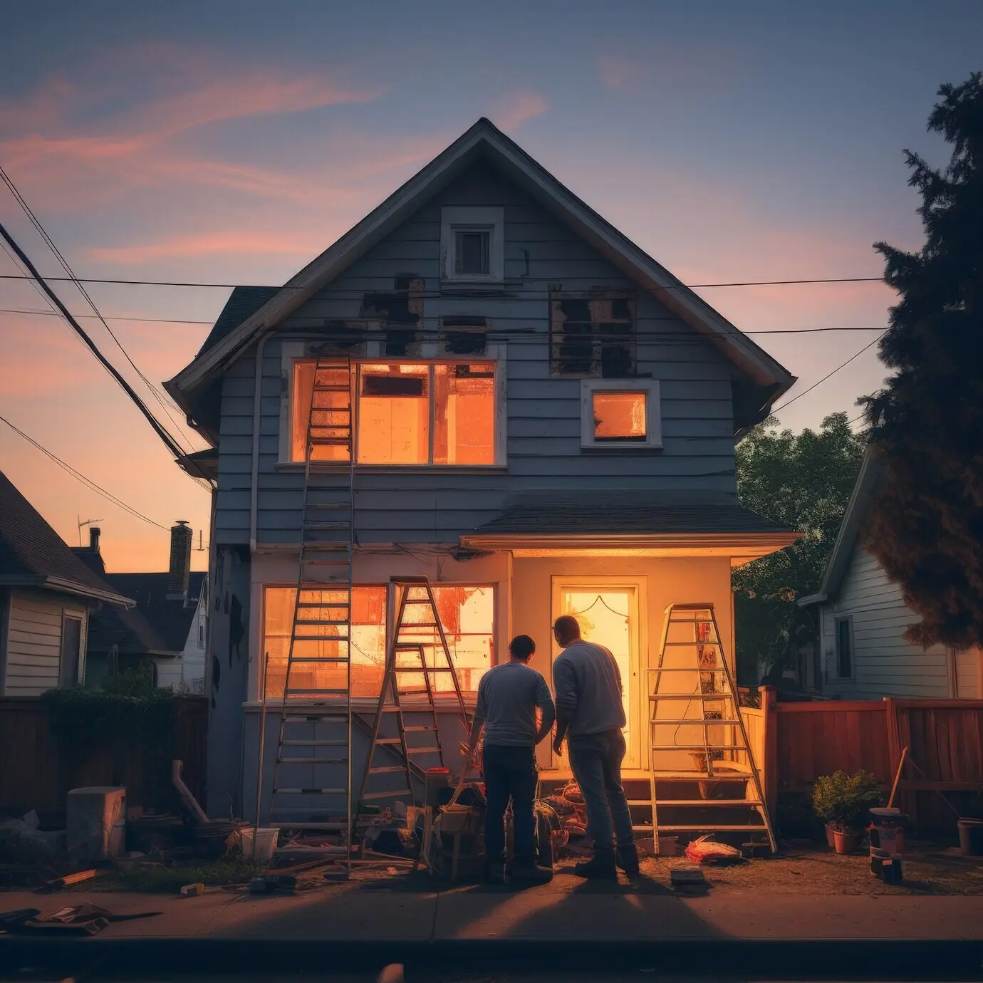 Szene aus dem Gemeinschaftsleben, die Fürsorge und Unterstützung durch Menschen zeigt.