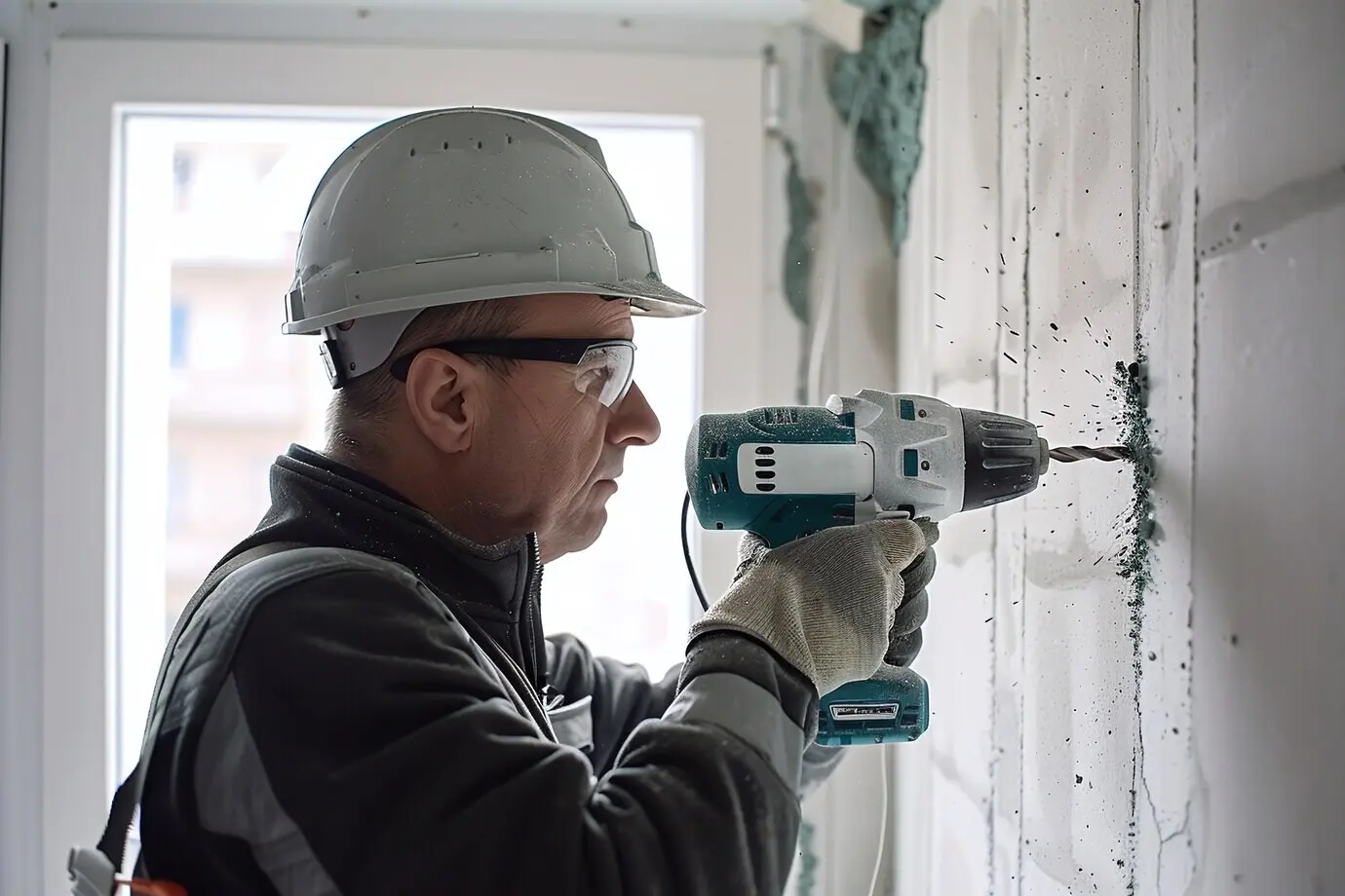 Porträt einer Person beim Basteln